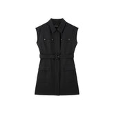 Women's Utility Knee-Length Belted Dress